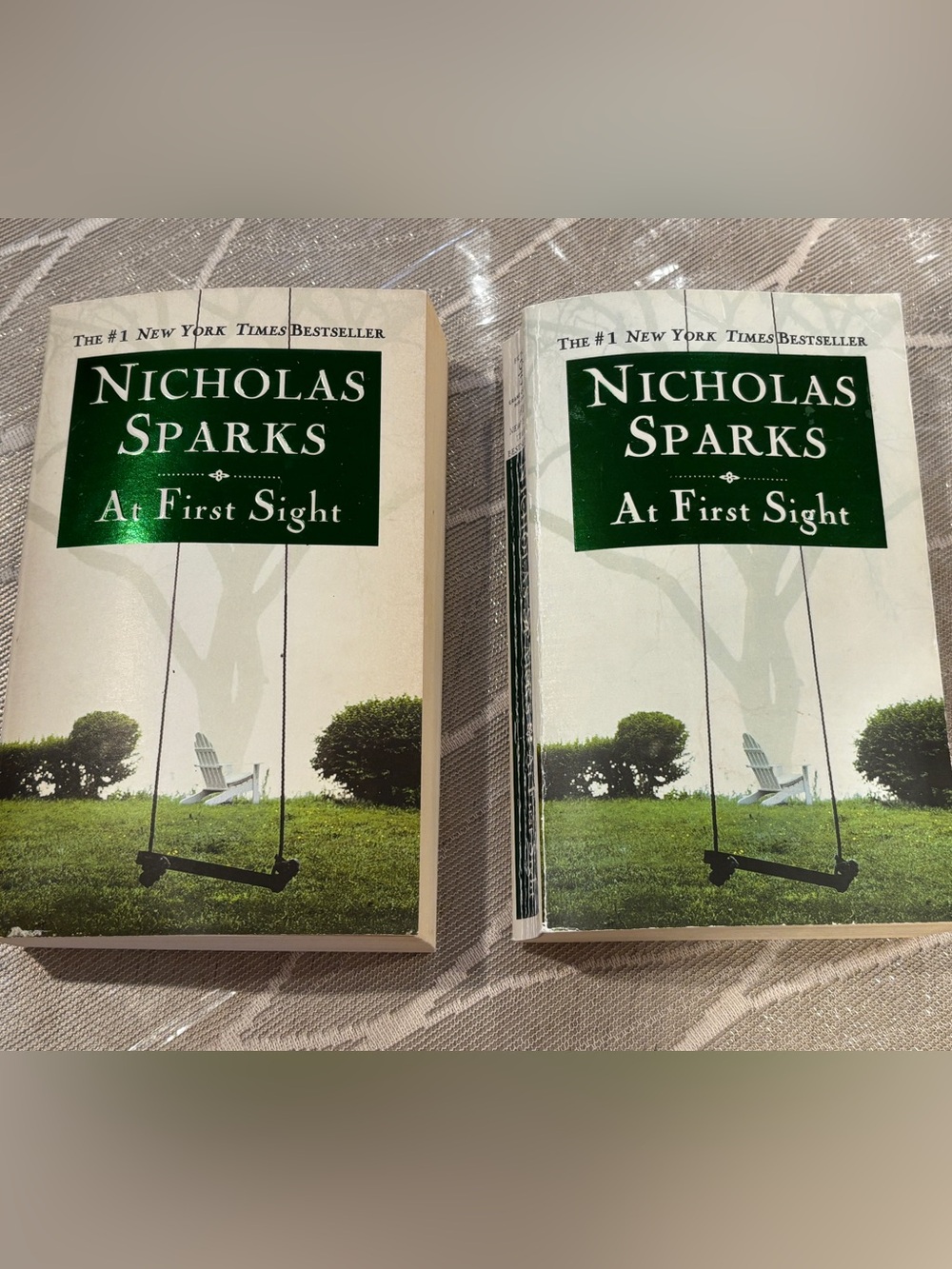 Set of 2 Nicholas Sparks "At First Sight"